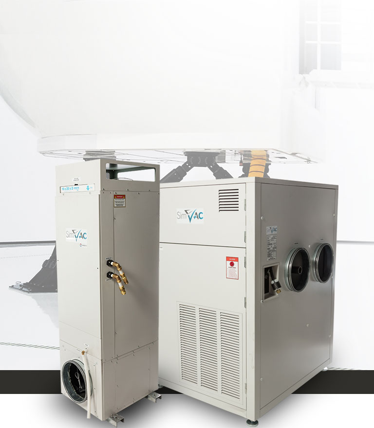 Flight simulator Ventilation and air conditioning system